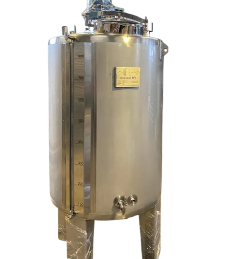 Tanque para proceso con camisa y agitación